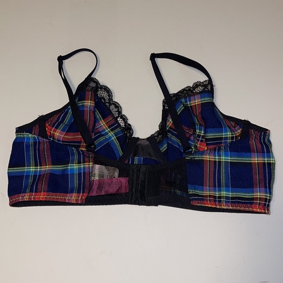 🆕 La SENZA Plaid Naughty Schoolgirl Bra - Women’s Size Medium - Picture 3 of 11